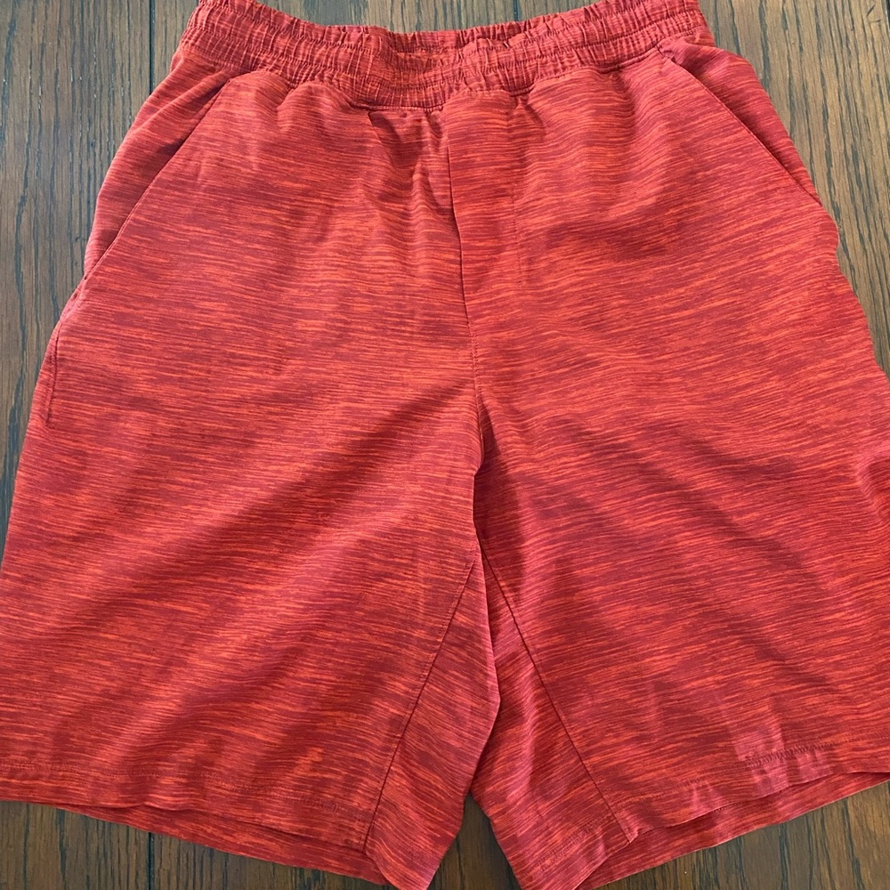 Mens lululemon shorts. Red. 9” inseam with liner.
